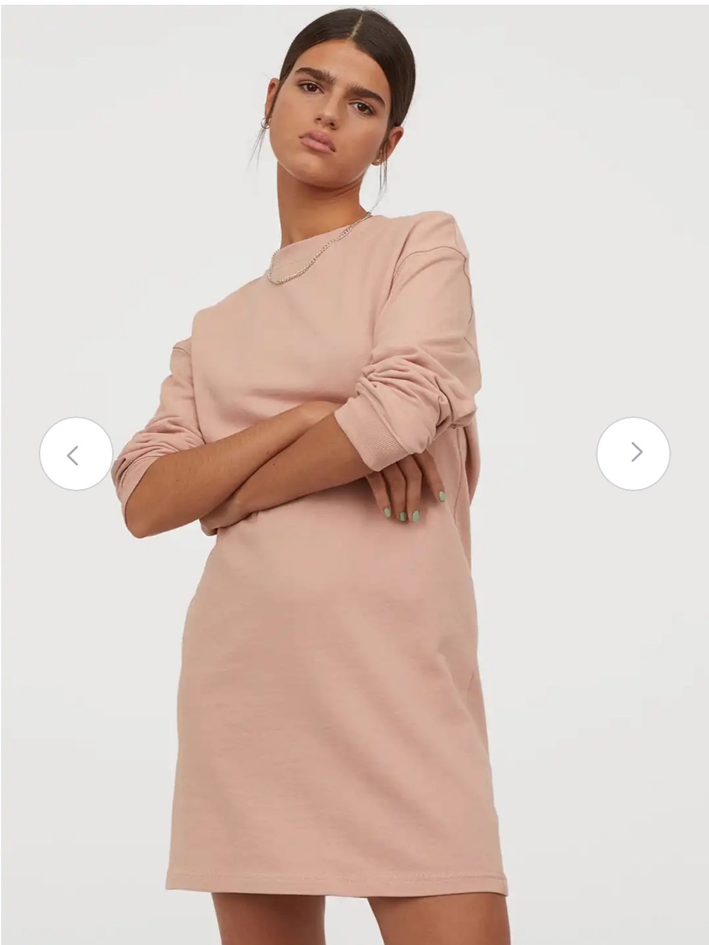 Fleece Sweatshirt Dress